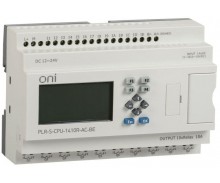 Логическое реле PLR-S. CPU1410(T) 24В DC с экраном ONI Артикул: PLR-S-CPU-1410T-DC-BE